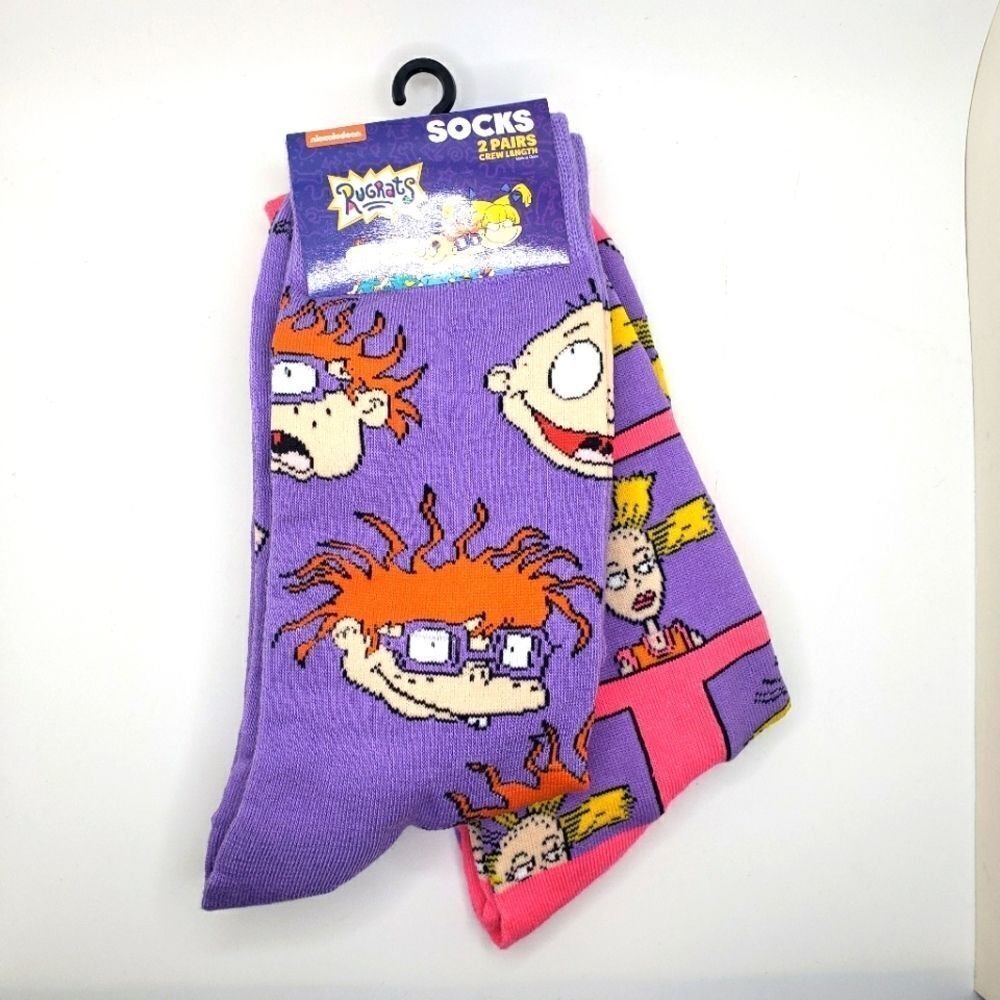 Rugrats socks 2 pair crew length